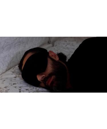Premium 3D Contoured Sleeping Eye Mask for Men & Women - Block Light Soft Comfort Blindfold for Travel Yoga & Naps - Buy Online on GoSupps.com