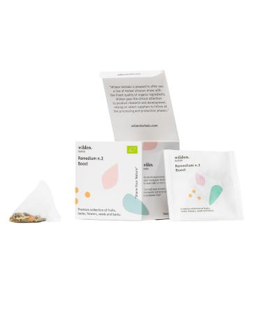 Wilden Herbals Remedium n.2 Boost - Tisane Antioxydante - M lange Harmonique de Gingembre et de Poivre pour Booster votre Energie -10 Sachets