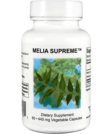 Supreme Nutrition Melia Supreme, 60 Pure Powdered Neem Leaf 435 mg Capsules