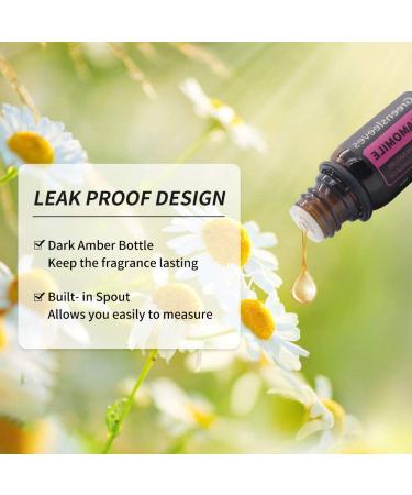 GREENSLEEVES Chamomile Essential Oil, 10ml Pure Plant-Based Fragrance Oil for Aromatherapy, Essential Oils for Diffuser, Air Freshener, Massage, Bath Bomb, Scented Candle Soap Making - Buy Online on GoSupps.com