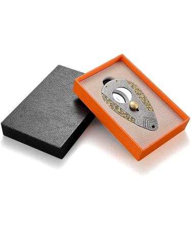 Feilx Cigar Cutter Stainless Steel Blades Attractive Gift Box Ergonomic Design Secure-Lock Spring-Loaded (Color : A) - Buy Online on GoSupps.com