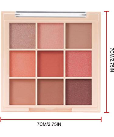 Eyeshadow Makeup Palette 9 Colors Matte Eye Shadow Powder Long Lasting Contouring Highlighter Blusher Eyeshadow for Girls Women Beginners Aezon 7184-03# Grapefruit Broken Gold Plate - Buy Online on GoSupps.com