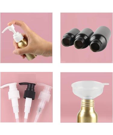 ZEOABSY 3 PiecesÂ Empty 30ml Black Aluminium Lotion Pump Bottle Aluminum Bottles with Black Pump Head Travel Metal Bottles for CosmeticÂ Shampoo Body Washing Gel Essential Oil Liquid Dispenser - Buy Online on GoSupps.com