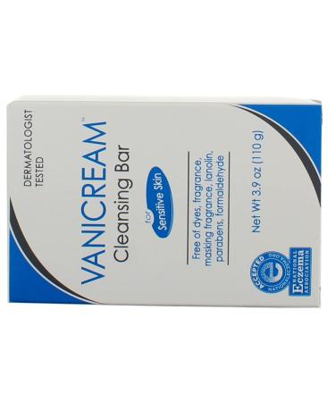 Vanicream Cleansing Bar 3.9 Oz (110 G) Pack of 4 - Unscented, Gentle Skin Cleanser - Buy Online on GoSupps.com