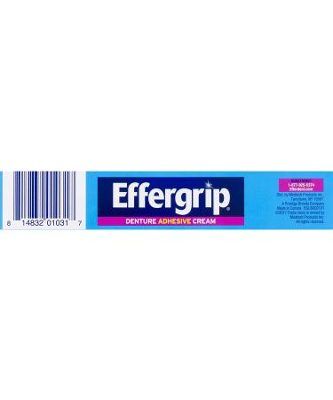 Effergrip Denture Adhesive Cream Extra Holding Power Minty Fresh 2.5 Ounces Each (Value Pack of 2) - Buy Online on GoSupps.com