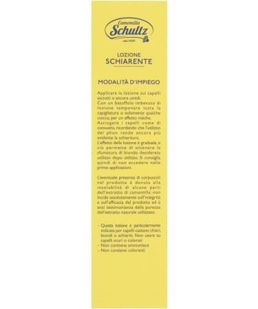 Schultz - Camomile Hair Lightening Lotion 200 ml pack of 4  - Buy Online on GoSupps.com