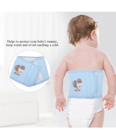 Garosa Baby Belly Button Band | Thickened Cotton Newborn Umbilical Support | Warm Blue Waist Cover for Infants - Buy Online on GoSupps.com