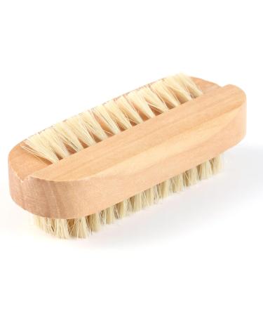 Wooden Nail Brush for Cleaning Nails Fingernail Double Sided Brushes Bristles Scrubbing Cleaner Tool Brush Wood Scrub for Men Women Adult Kid Hand Foot Nails Scrubber