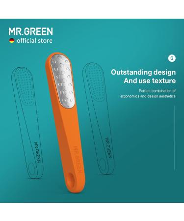 MR.GREEN Double Sided Foot Rasps Professional Stainless Steel Pedicure Tool for Hard Skin and Calluses Foot File Pedicure Foot Care Tool(Orange) - Buy Online on GoSupps.com