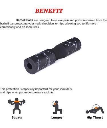 Kinglotus Barbell Pad - Squat Pad for Hip Thrusts and Lunges - Foam Bar Pad for Comfort and Support - Non-Slip Design - Buy Online on GoSupps.com