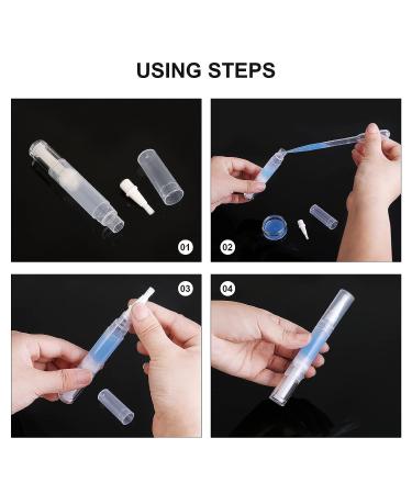 UPZIGS 5ml Transparent Twist Pen - Cuticle Oil Applicator, Nail & Eyelash Growth, Lip Gloss Container - 5 Pack - Buy Online on GoSupps.com