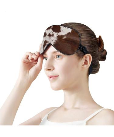 Cowhide Sleep Eye Mask for Men/Women/Kids | Soft Skin-Friendly Eye Sleeping Mask - 100% Light Blocker for Home/Travel/Office - Buy Online on GoSupps.com