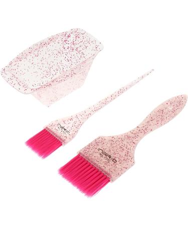 Lurrose Salon Hair Coloring Dyeing Kit - Pink Hair Dye Brush & Mixing Bowl Set | for Salon & Home Use - Buy Online on GoSupps.com