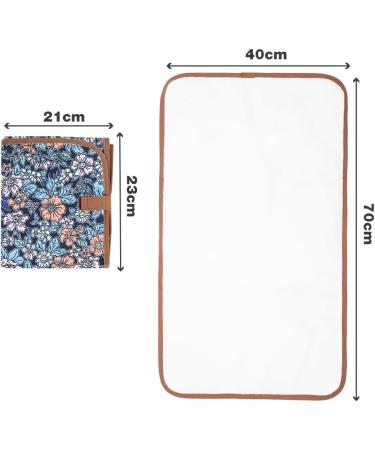 Lekebaby Foldable Travel Changing Mat - Flower Cartoon Design | Portable Nappy Changing Mat - Buy Online on GoSupps.com