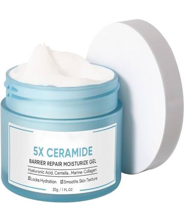 Barrier Repair Cream Anti-Ageing Moisturising Cream With Hyaluronic Acid And 5x Ceramides 24 hour Oil-Free Hydrating Soothe Redness & Acnes Unisex Anti-Wrinkle Barrier Repair Moisturizer Gel