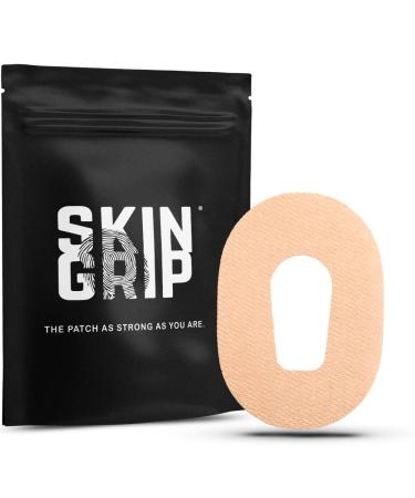 Skin Grip MAX Adhesive Patches for Dexcom G6 (10-Pack) Non-Fraying Extreme CGM Tape Continuous Glucose Monitor Protection(Tan)