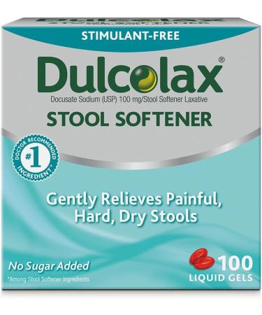 Dulcolax Soft Chews Saline Laxative Mixed Berry (60ct) 1200mg + Stool Softener Liquid Gel Capsules (100ct) 100mg - Buy Online on GoSupps.com