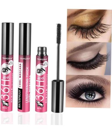Healvian 9 pcs Lengthening Curling Lady Waterproof Mascara Fiber for Blue Lashes Tube Purple Red - Buy Online on GoSupps.com