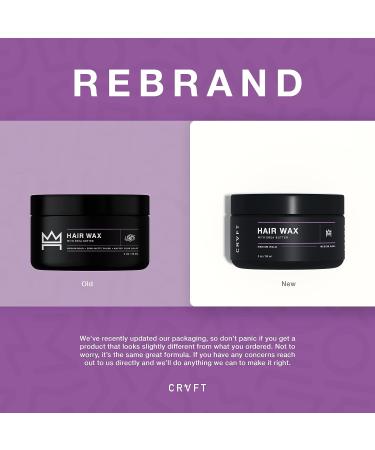 CRVFT Hair Wax 2oz | Medium Hold/Medium Shine | Frizz Control and Flyaway Catcher | For Medium to Long Hair | Reworkable Defining Styler Heavy | Made in USA | Paraben & Sulfate Free | Scented - Buy Online on GoSupps.com