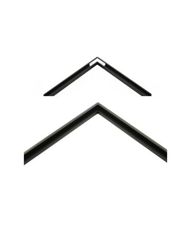 Nielsen Bainbridge Undici Profile 11 Do-It-Yourself Aluminum Metal Frame Section Kit w/ 2 Moulding Pieces Plus Hardware for Artwork, Photos and Posters, 38 Inch, Matte Black