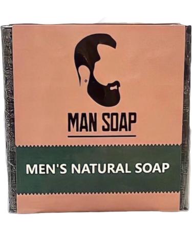 Man Soap Eco Friendly Natural Charcoal Mens Vegan Friendly 4in1 Long Lasting Soap Body Wash Handmade Cold Process Cleaning Soap Cleanser Shaving Foam for all Skin Types - Buy Online on GoSupps.com