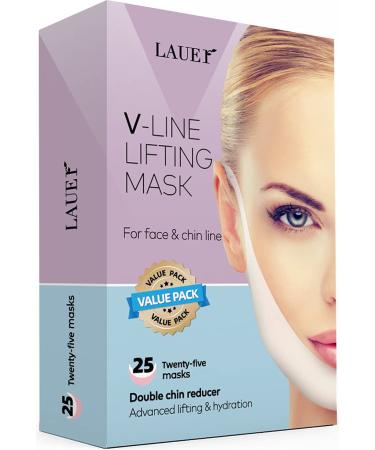 V Shaped Slimming Face Mask Double Chin Reducer V Line Lifting Mask Neck Lift Tape Face Slimmer Patch For Firming and Tightening Skin (25pc) 25 Count (Pack of 1) - Buy Online on GoSupps.com