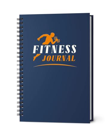 Fitness Journal for Women & Men, Workout Journal, Workout Log Book - Good Gym & Workout Accessories For Women & Men, Blue