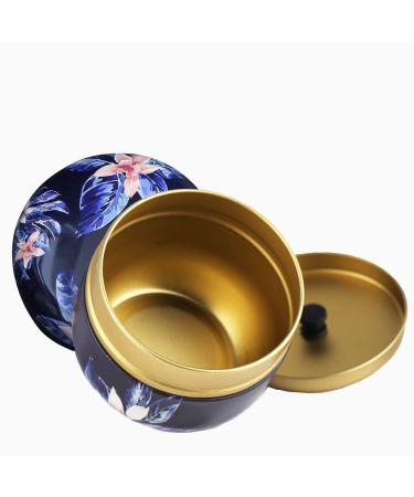 ICDOIT Body Powder Puff and Container - Blue Flower Design for Baby & Women Loose Powder - Buy Online on GoSupps.com