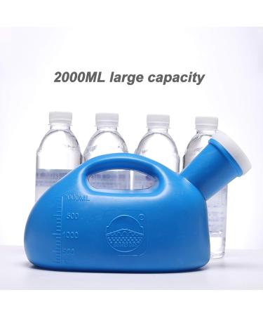 Men Urinal Urinal Men Portable 2000 ML -5.8cm Large Soft Mouth Design for Camping Car Travel for Urinal Bottles Old Women Urinary Incontinence Convenient and Practical Urinal - Buy Online on GoSupps.com