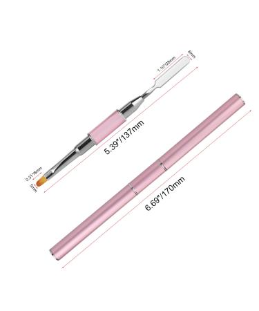 Dual-Ended Gel Brush & Picker - Mwoot Stainless Steel 2-in-1 Nail Tool for Gel & Acrylic Extensions - Perfect for Manicure - Buy Online on GoSupps.com