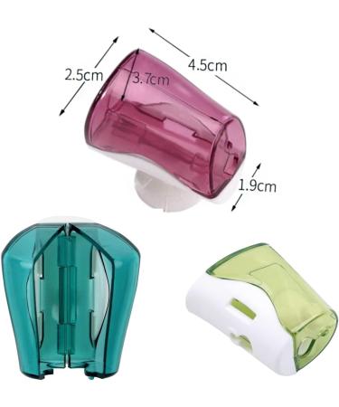 Shop Lulullaby Travel Toothbrush Set - 3 Portable Heads Suction Cup Holder & Covers for Home Travel & Camping - Buy Online on GoSupps.com