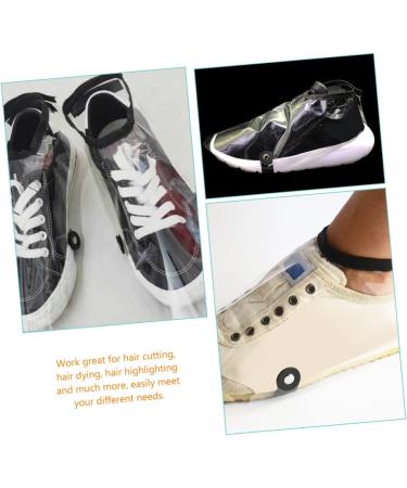 HAPINARY 2 Pairs Barber Shoe Covers Transparent Shoe Covers Salon Barber Cape Shoe Hairdressing Shoes Cover Hair Stylist Shoes Cape Haircut Shoes Protector Cloaks Capes - Buy Online on GoSupps.com
