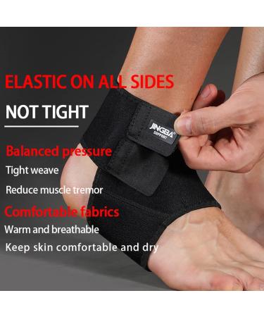 JINGBA Ankle Brace: Adjustable Athletics Tendon Wrap for Men & Women - One Size Fits All | Ankle Sleeve for Plantar Fasciitis & Achilles Support - Buy Online on GoSupps.com