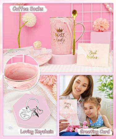 Unique Gifts for Women | 14 oz Coffee Cup Set Candle Socks & Bath Bomb - Perfect Birthday Presents for Moms Wives & Friends - Buy Online on GoSupps.com
