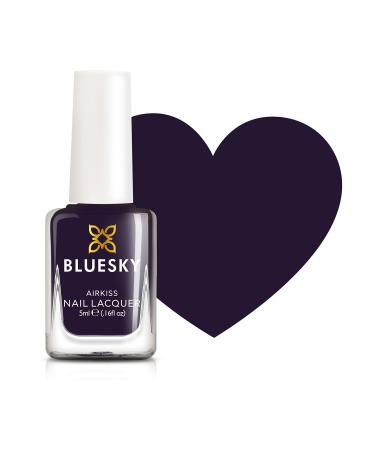 Bluesky Kids Nail Varnish - Paint it Purple Dark Purple Touching Peele Non-Toxic Water Based Odourless Nail Polish for Kids 7ml