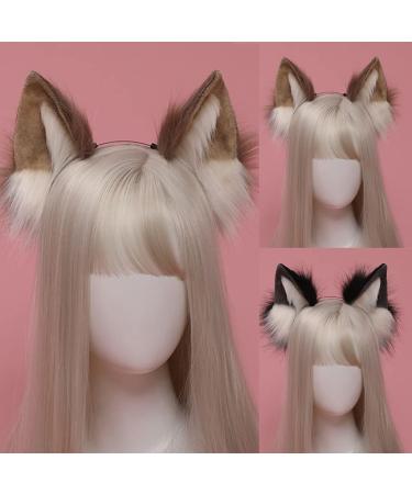 TQUXNGA Cosplay ry Animal Dog Ears Hair Hoop Costume Cosplay Long Headpiece for Halloween Party Decoration White - Buy Online on GoSupps.com