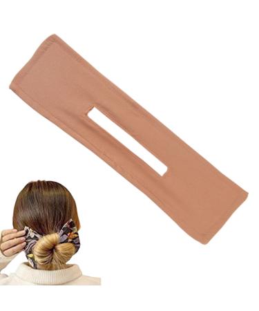 Traziewell French Hair Bun Makers Boho Style Cloth Hair Bun Band Floral Hair Bun Clip Twist Ballet Bun Waves Headband Summer Hair Accessories for Women Girl Different Hair Types BS000120 1 count (Pack of 1) BS000120