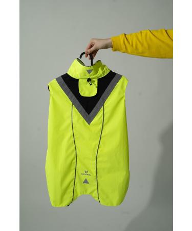 Dogopal Waterproof Dog Raincoat Yellow Reflective Jacket for Small & Large Dogs | Breathable Mesh Rain Protection - Buy Online on GoSupps.com
