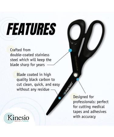Kinesio Pro Scissors with Holster - Right-Handed Bandage Scissors for Kinesio Tape - Perfect for Therapy & Sports - Buy Online on GoSupps.com