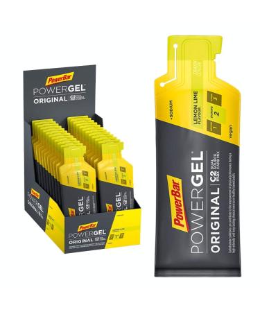 PowerBar - PowerGel Original - Lemon Lime - 24x41g - High Carb Energy Gel - C2MAX - Sodium Lemon Lime 865 g (1 pack)