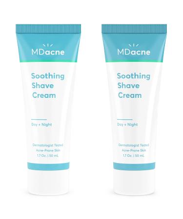 MDacne  Shaving Cream for Acne-Prone Skin - Pack of 2