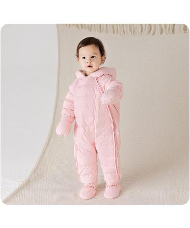 Famuka Baby Winter Warm Hooded Puffer Snowsuit in Pink - Size 18-24 Months - Buy Online on GoSupps.com