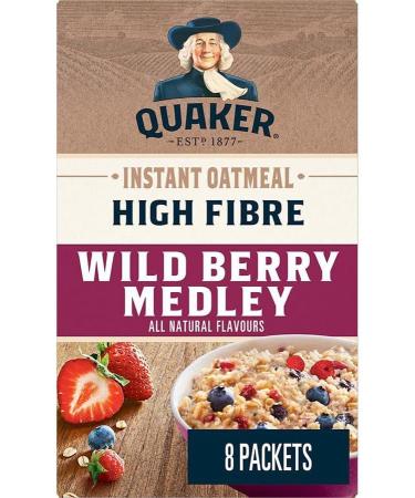 Wild Berry Medley High High Fibre Instant Oatmeal Bundle. Includes (2) Boxes of Wild Berry Medley Flavoured High Fibre Instant Oatmeal (6 packets per box x 38g each) with BIG MAPLE Trivia Cards to Enjoy with your Breakfast or Snack. Whole Grain Canadian O - Buy Online on GoSupps.com