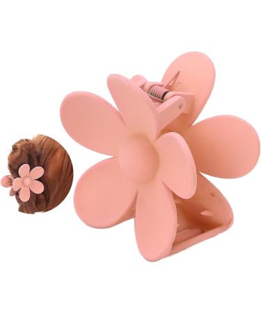 Flower Shape Hair Claw Clips Good Decoration Effect Lightweight Matte Surface Hair Catch Clip Non Slip Alloy Spring for Women Girls Headwear(Meat meal) - Buy Online on GoSupps.com
