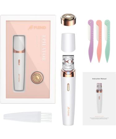 Facial Epilator for Women 2 in 1 Facial Hair Remover for Women with LED Light & 2 Cleaning Heads Electric Face Epilator for Women Hair Removal Painless Epilator for Facial Armpit Leg Bikini Area White Pink - Buy Online on GoSupps.com