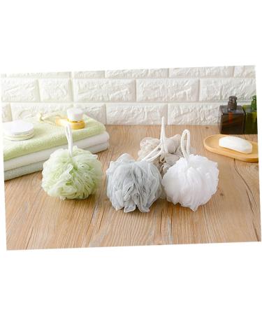 Healeved 4pcs Bath Pouf Sponges - Mesh Shower Balls & Lanyard Cord for Luxurious Bathing Experience - Buy Online on GoSupps.com