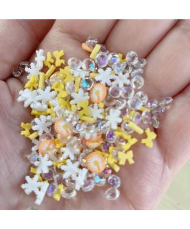 RT 100g Mixed Polymer Rhinestone Flower Clay Slices Sprinkles for DIY Craft Slime Filling Phone Nail Art Decorations Accessories Y425 (Color : Flower) - Buy Online on GoSupps.com