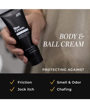 Body & Ball Cream For Men | Our Anti Chafing & Jock Itch Cream for Men Moisturizes To Protect Your Skin Against Chafing Itchiness And Skin Irritations | The Perfect Ball Deodorant For Men Aluminum Free & Ph Balanced - Buy Online on GoSupps.com