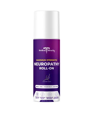 Medical Miracles - New - Lavender Neuropathy Relief Roll On - Ideal for Hips Joints Neck Back Elbows Fingers Hands and Knees Made in USA - Buy Online on GoSupps.com