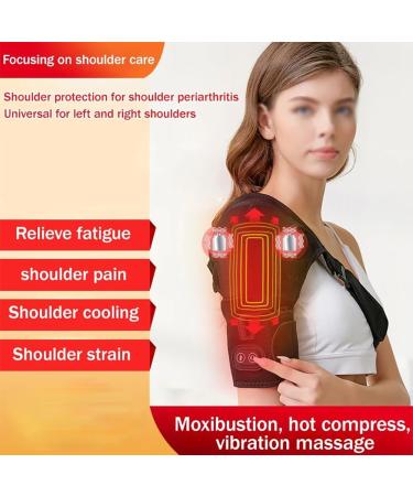 Buy Electric USB Heating Shoulder Wrap - Adjustable 3D Massager with Soothing Heat for Pain Relief - Ideal for Left & Right Shoulder - Buy Online on GoSupps.com
